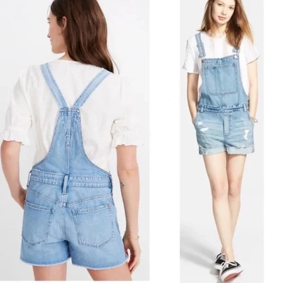 Madewell Adirondack Short Overalls - Picture 2 of 13